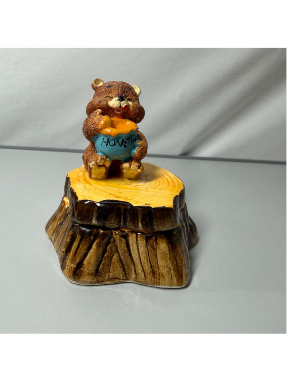 Artistic Gifts Inc. Bear Honey Pot Trinket Box One Size Brown Yellow